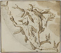 Mercury and Ceres flying through the air, aachen