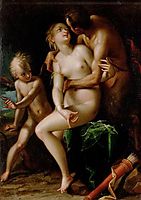 Venus, Cupid and a satyr, 1598, aachen