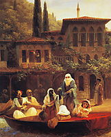 Boat Ride by Kumkapi in Constantinople  , 1846, aivazovsky