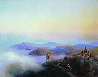 Chains of the Caucasus Mountains, 1869, aivazovsky