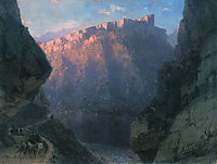 Darial Gorge, 1868, aivazovsky
