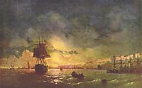 Odessa at night, 1846, aivazovsky