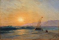 Sunset at Sea, 1898, aivazovsky
