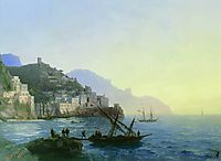 View of Amalfi, 1865, aivazovsky