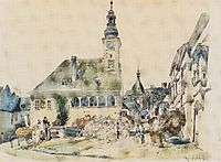 The Town Hall in Mödling, 1842, altrudolf