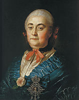 Portrait of the Lady in Waiting A.M.Izmaylova, 1759, antropov
