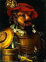 The wine waiter, 1574, arcimboldo