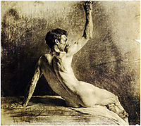 Study of a man, 1886, azbe