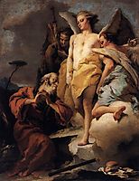 Abraham and the Three Angels, battistatiepolo