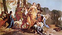 Finding of Moses, battistatiepolo