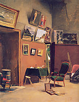 Studio in the rue de Furstenberg, 1865, bazille