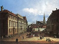 Vienna, the Lobkowitzplatz, c.1759, bellotto