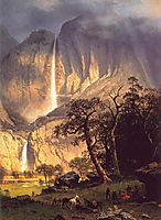 Cho-looke, the Yosemite Fall , 1864, bierstadt