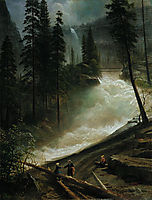 Nevada Falls, Yosemite, 1872, bierstadt