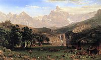 The Rocky Mountains, Landers Peak, 1869, bierstadt