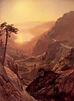 View of Donner Lake, California, 1872, bierstadt