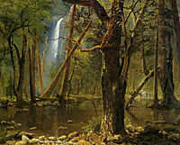 View in Yosemite Valley, 1871, bierstadt