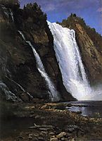 Waterfall, bierstadt