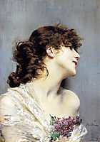 Profile of a Young Woman, boldini