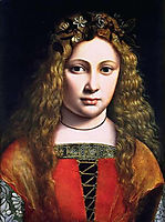 A Youth Crowned with Flowers, boltraffio