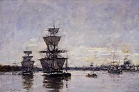 The Port of Bordeaux, 1875, boudin