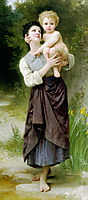 Brother and Sister, 1887, bouguereau