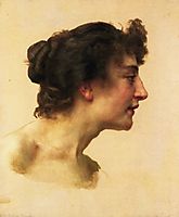 Study of the Head of Elize, 1896, bouguereau