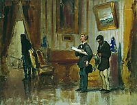 Painters in the hall of a rich man, 1876, bronnikov