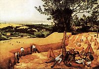 The corn harvest, August, 1565, bruegel