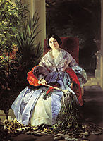 Portrait of Princess Ye. P. Saltykova, 1841, bryullov