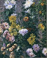 White and Yellow Chrysanthemums, 1893, caillebotte