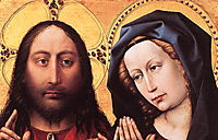Blessing Christ and Praying Virgin, c.1424, campin