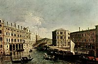 The Grand Canal at Rialto, c.1740, canaletto