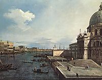 The Grand Canal at the Salute Church, c.1740, canaletto