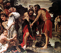 Baptism of Christ, 1584, carracci