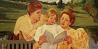 The Garden Reading, 1898, cassatt