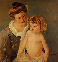 Jules Standing by His Mother, 1901, cassatt