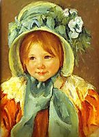 Sarah in a Green Bonnet, 1901, cassatt