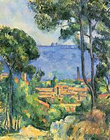View of L-Estaque and Chateaux d-If, 1885, cezanne