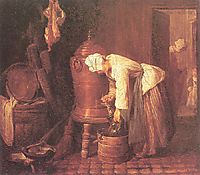 Woman Drawing Water from an Urn, 1733, chardin