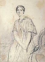 Portrait of Alice Ozy, 1849, chasseriau
