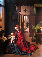 The Virgin and Child in a gothic interior, 1460, christus