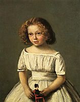 Portrait of Madame Langeron, Four Years Old, 1845, corot