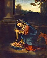 Adoration of the Child, 1520, correggio