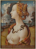 Portrait of Simonetta Vespucci as Cleopatra, 1490, cosimo