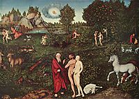 Adam and Eve in the Garden of Eden, 1530, cranach