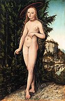 Venus standing in a landscape, 1529, cranach