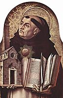 Saint Thomas Aquinas, 1476, crivelli
