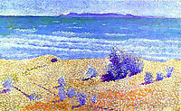 Beach on the Mediterranian, 1891, cross