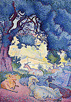 Landscape with Goats, 1895, cross